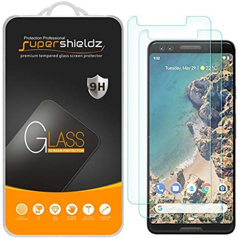 2 Pack Supershieldz Designed For Google Pixel 3 Tempered Glass Screen Protector Anti Scratch Bubble Free