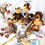 5 Pieces Of Wild Animals Stuffed Toys