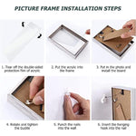 Wall Gallery Photo Frame for Tabletop Display and Wall Mounting Décor