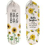 2Pcs Sunflower Plastic Bag Holder for Kitchen