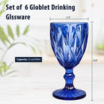 Drinkware 12 Ounce Water Glasses Wine Glasses Set Of 6 Great For Party Wedding