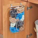Steel Hanging Cabinet Storage Organizer Holder for Plastic, Sandwich, Garbage, Grocery and Trash Bags Holder