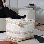 Braided Handwoven Casual Ottoman Pouf Cover