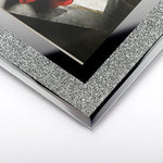Silver Glass Table Desk Standing 10x8 Photo Frame, Set of 2