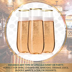 Clear Fancy Shatterproof Reusable 9 Oz Champagne Glass