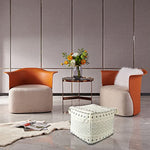Braided Handwoven Casual Ottoman Pouf Cover