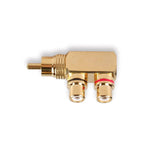 Httx Rca Male To 2 Female Splitter Connector Adapter For Audio Speaker Subwoofer Connection
