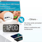 Super Slim LED Digital Alarm Clock With Diming Mode And 4 Levels Brightness
