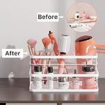 Bathroom Hair Styling Tools Organizer Basket for Hair Dryer, Flat Iron, Curling Wand