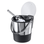 Insulated Ice Bucket 4 Quart 3 8 L Stainless Steel Black