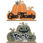 1 PC Double-sided Wooden Thanksgiving Decorations for Home