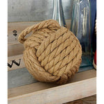 Coastal Jute Knot Sculpture Set Of 2 14H 7W Multi Colored