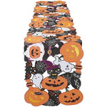 Large Cutwork Embroidered Outdooor Table Runner for Halloween