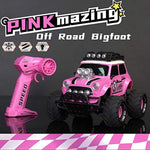 Pink Rc Cars For Daughter With Two Rechargeable Batteries Radio Controlled Vehicle