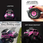 Pink Rc Cars For Daughter With Two Rechargeable Batteries Radio Controlled Vehicle