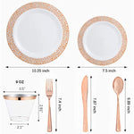 Disposable Dinnerware Set For Party Wedding Offices