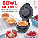 Mini Waffle Bowl Maker For Breakfast Burrito Bowls