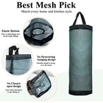 Mesh Grocery Bag Holder Hanging Storage Bag Dispenser
