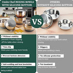 Stainless Steel Metal Bowls With Airtight Lids