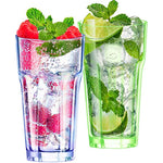 13Oz Plastic Drinking Glasses Tumblers Cups Glassware