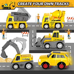 Construction Car And Flexible Track Playset