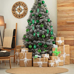 Christmas Ball Ornaments Set With Different Contrast Colors