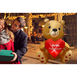 Valentines Day Inflatables Bear With Heart