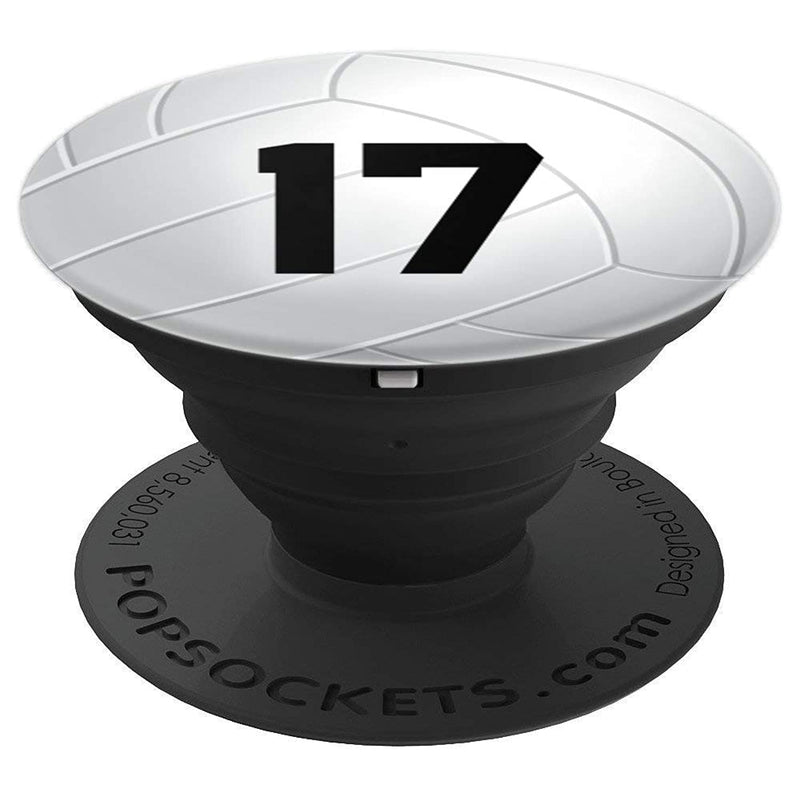 Volleyball 17 Volleyball Number 17 Grip And Stand For Phones And Tablets