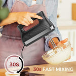 5 Speed Electric Hand Mixer With Whisk Storage Case Kitchen Handheld Beaters