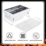 Charcoal Grill Folding Portable Grills With Reinforce Support Frame