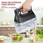 5 Speed Electric Hand Mixer With Whisk Storage Case Kitchen Handheld Beaters