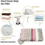 Braided Handwoven Casual Ottoman Pouf Cover