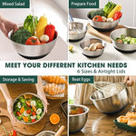Stainless Steel Metal Bowls With Airtight Lids