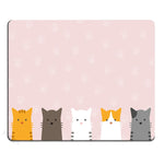 Gaming Mouse Pad Custom Cute Flat Pastel Cat Mouse Pad Cat Paw Gaming Mouse Pad Mousepad Nonslip Rubber Backing