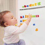 Magnetic Letters Numbers Alphabet Abc Colorful 123 Refrigerator Fridge Magnets For Vocabulary Educational Toy Set Preschool Learning Spelling Counting Game Uppercase Lowercase For Kids Age 3