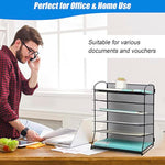 6-Tier Mesh Desktop File Organizer, Document & Letter Tray Holder for Office