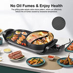 Electric Bbq Grill 2200W Non Stick Hot Pot