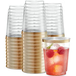 Disposable 10 Oz Crystal Clear Plastic Tumblers For Partys Weddings