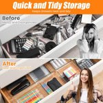 6 Pack  Acrylic Non Slip Non Cracking Drawer Storage Tray