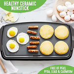 Extra Large 20 Electric Griddle For Pancakes Eggs Burgers And More