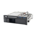 Sy Mra55006 5 25 Bay Tray Less Mobile Rack For 3 5 And 2 5 Sata Iii Hdd With Extra 2 Port Usb 3 0 Black White