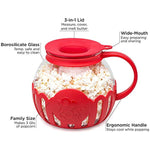 Micro Pop Microwave Popcorn Popper With Temperature Safe Glass
