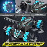 Remote Control Car Hand Controlled Gesture Rc Stunt Car With Spray Lights Music For Kids 6 13 Years Old