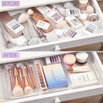 Wide Makeup Vanity Storage Bins