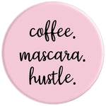 Coffee Mascara Hustle Funny Grip And Stand For Phones And Tablets
