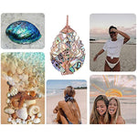 Tear Drop Abalone Shell Pendent Necklaces