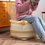 Braided Handwoven Casual Ottoman Pouf Cover