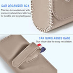 Leather Glasses Storage Case with Hidden Magnetic Closure