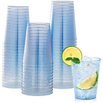 10 Oz Heavy Duty Purple Glitter Plastic Cups Disposable Cups For Wedding Thanksgiving Christmas Halloween Party