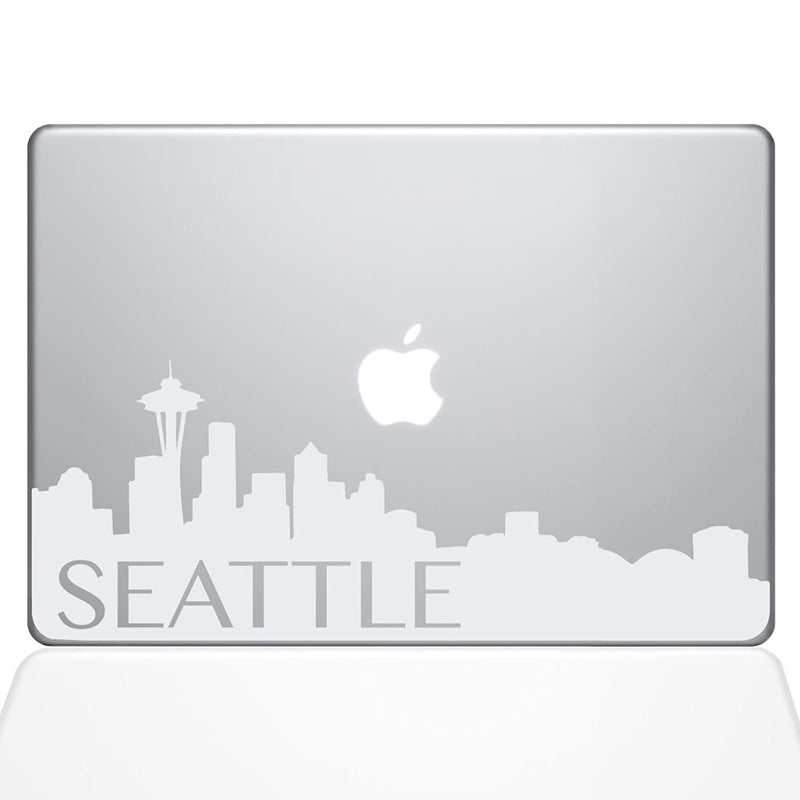 The Decal Guru Seattle Skyline Decal Vinyl Sticker 13 Macbook Air White 2331 Mac 13A W